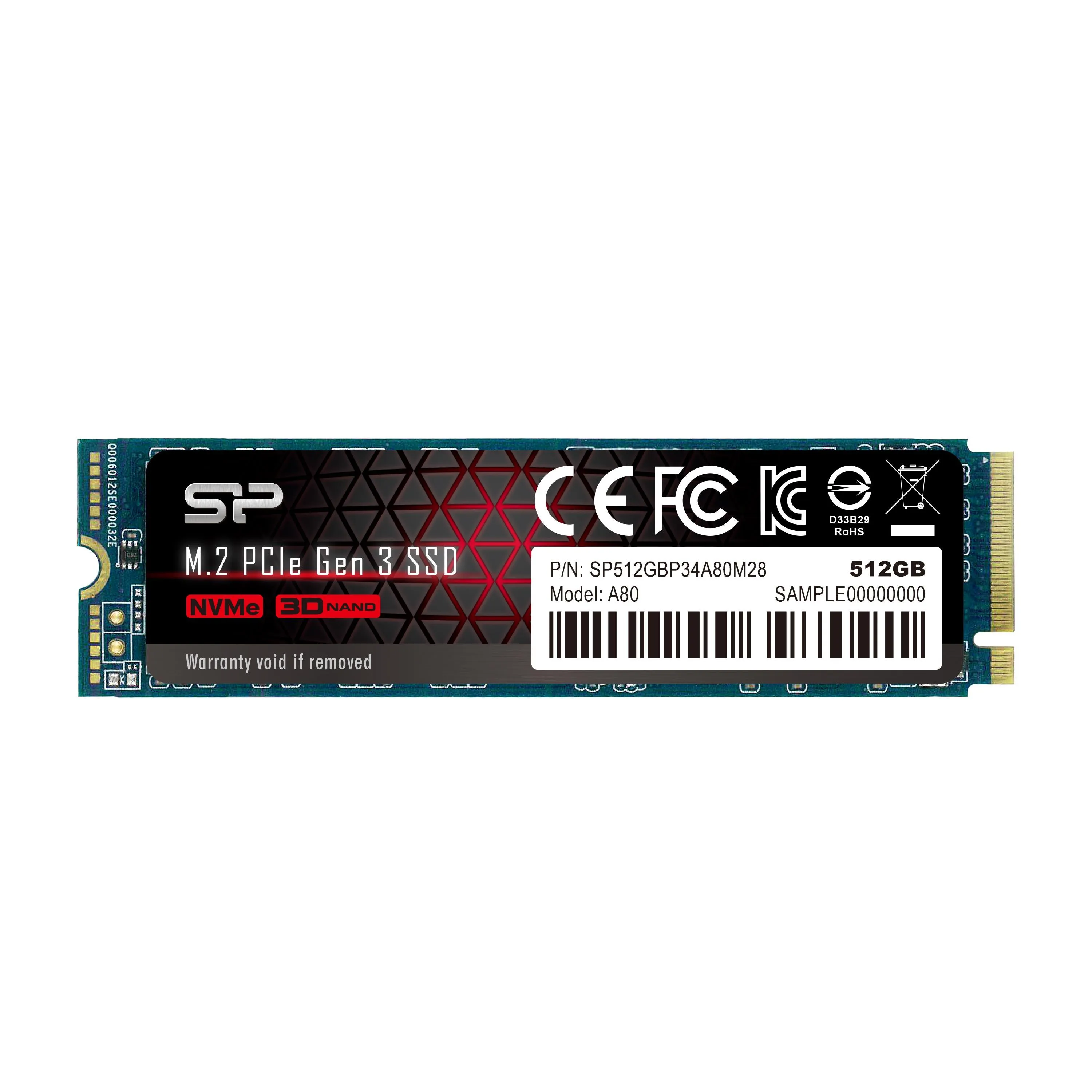 Silicon Power A80 NVMe™ - 512GB - SP512GBP34A80M28