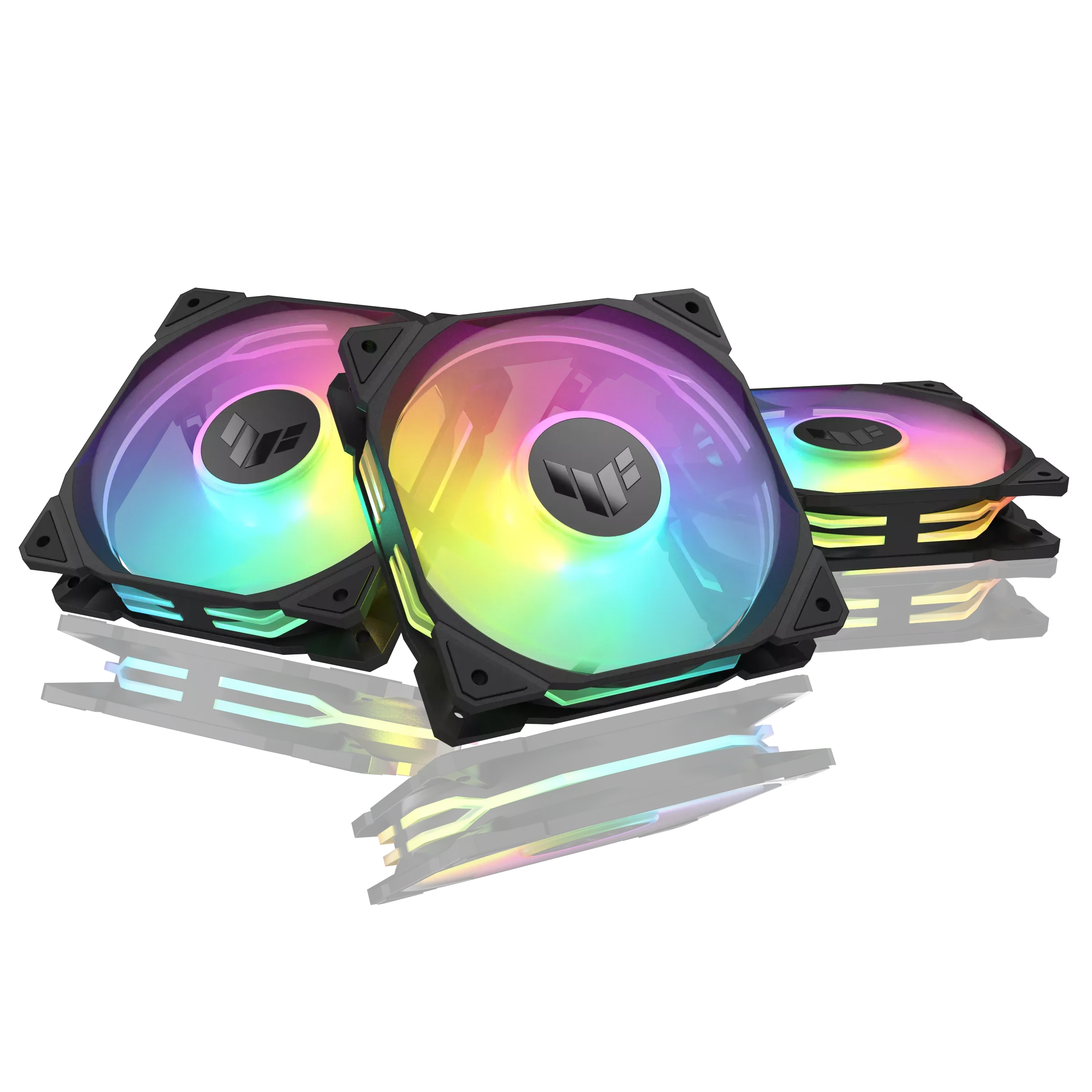 Охлаждане ASUS TUF Gaming TR120 ARGB Reverse Black - Triple Pack - 90DA00D0-B09020