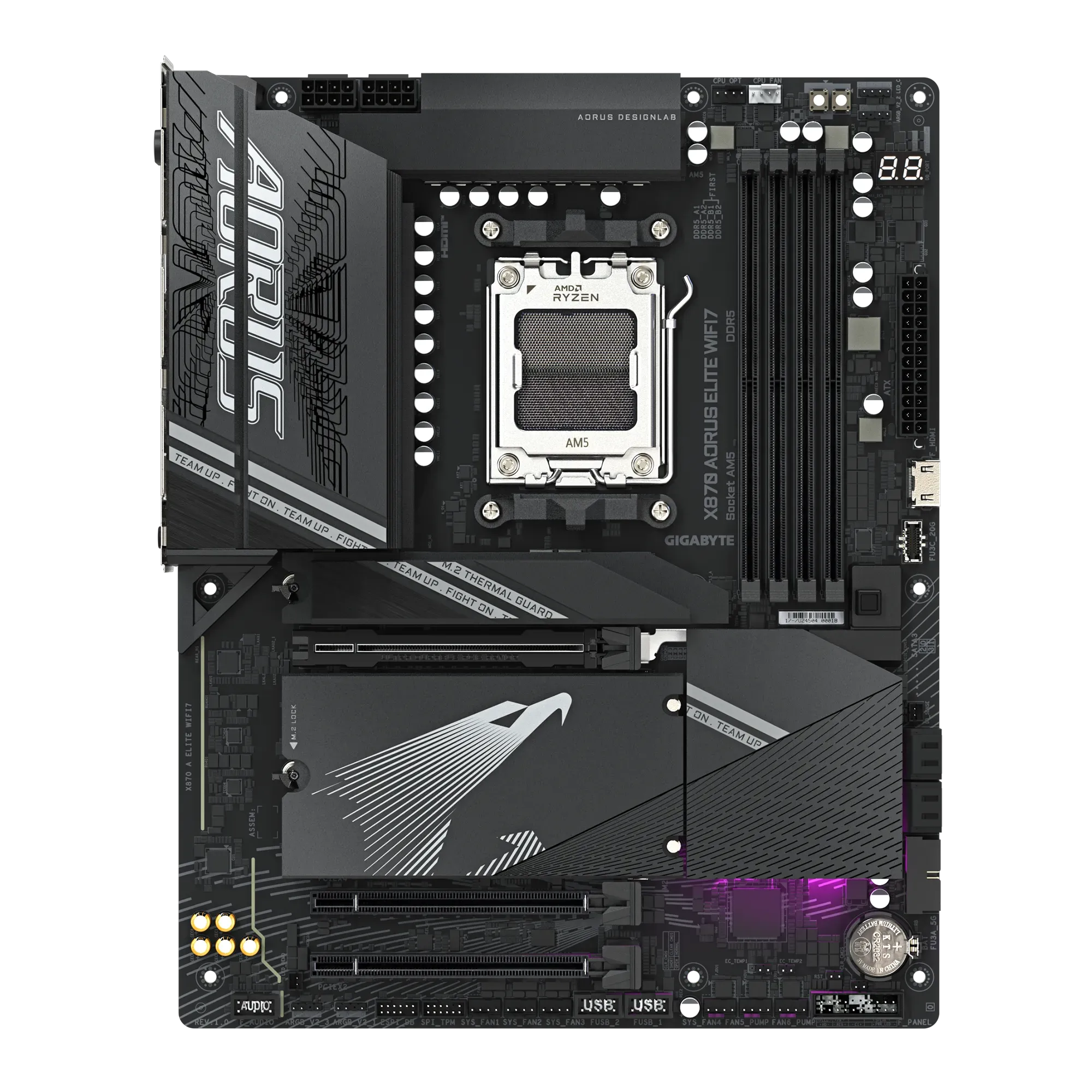 Дънна платка Gigabyte X870 AORUS Elite WiFi7 - X870 A ELITE WIFI7