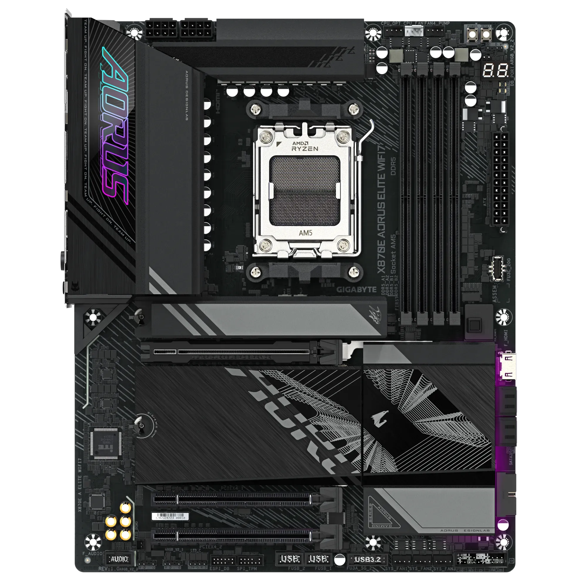 Дънна платка Gigabyte X870E AORUS Elite WiFi7 - X870E A ELITE WIFI7