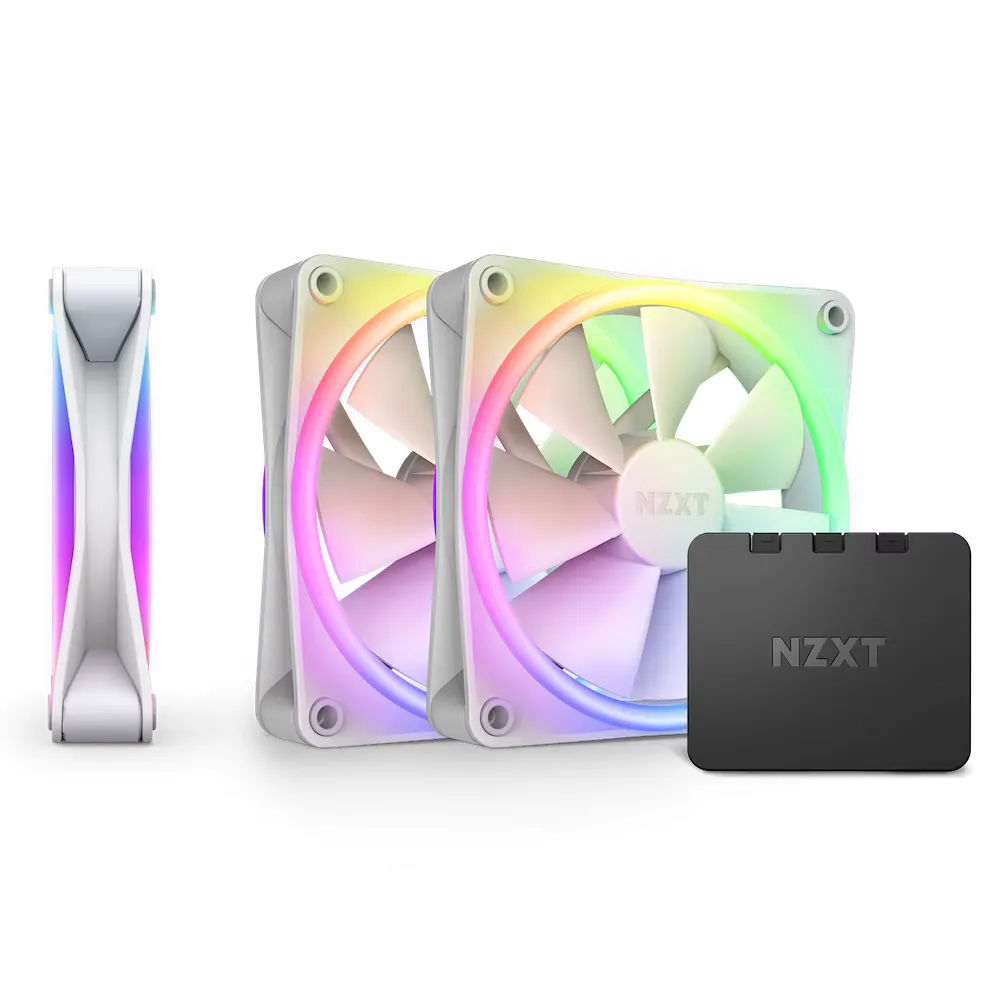 Охлаждане NZXT F120 Duo White - Triple Pack - RF-D12TF-W1