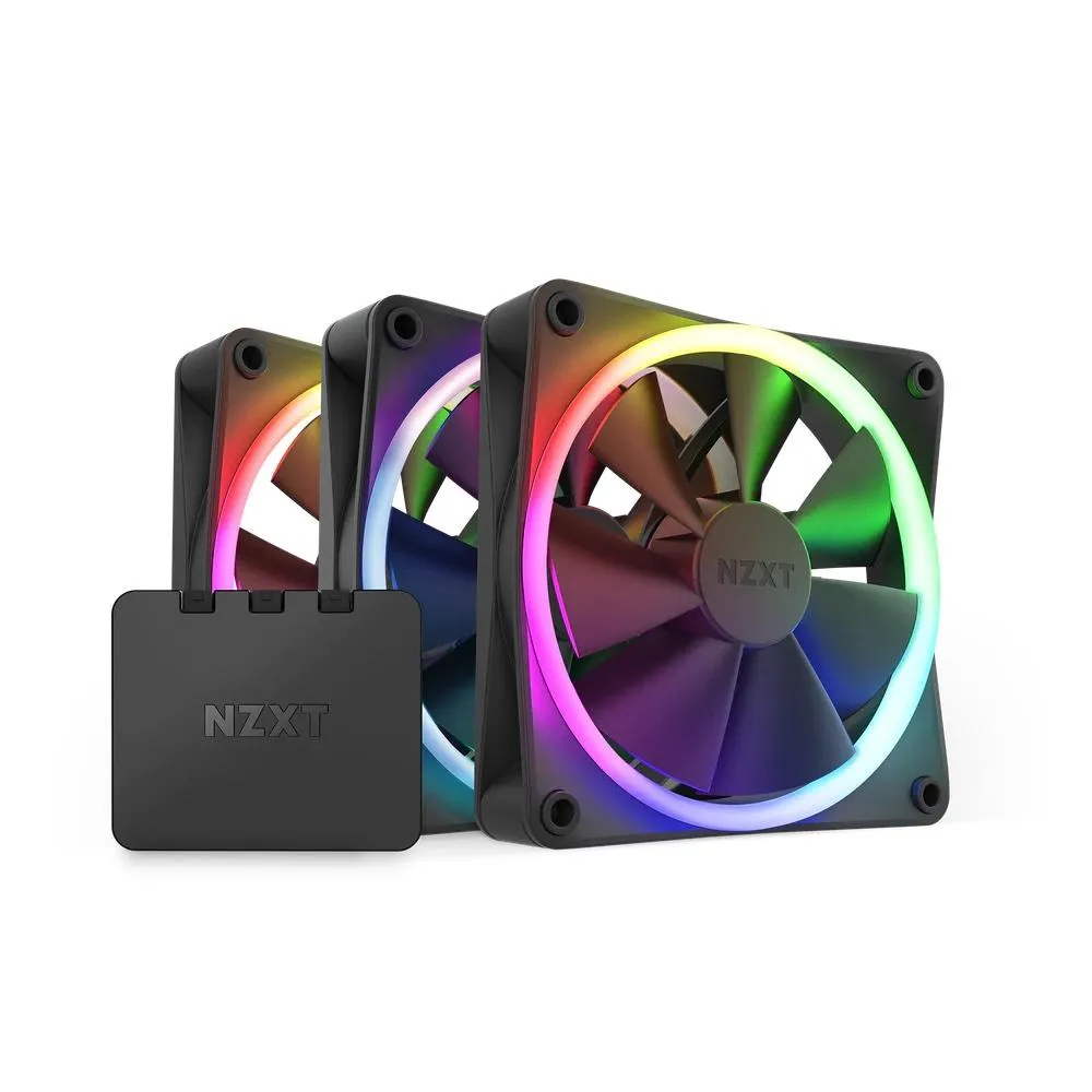Охлаждане NZXT F120 Black - Triple Pack - RF-R12TF-B1