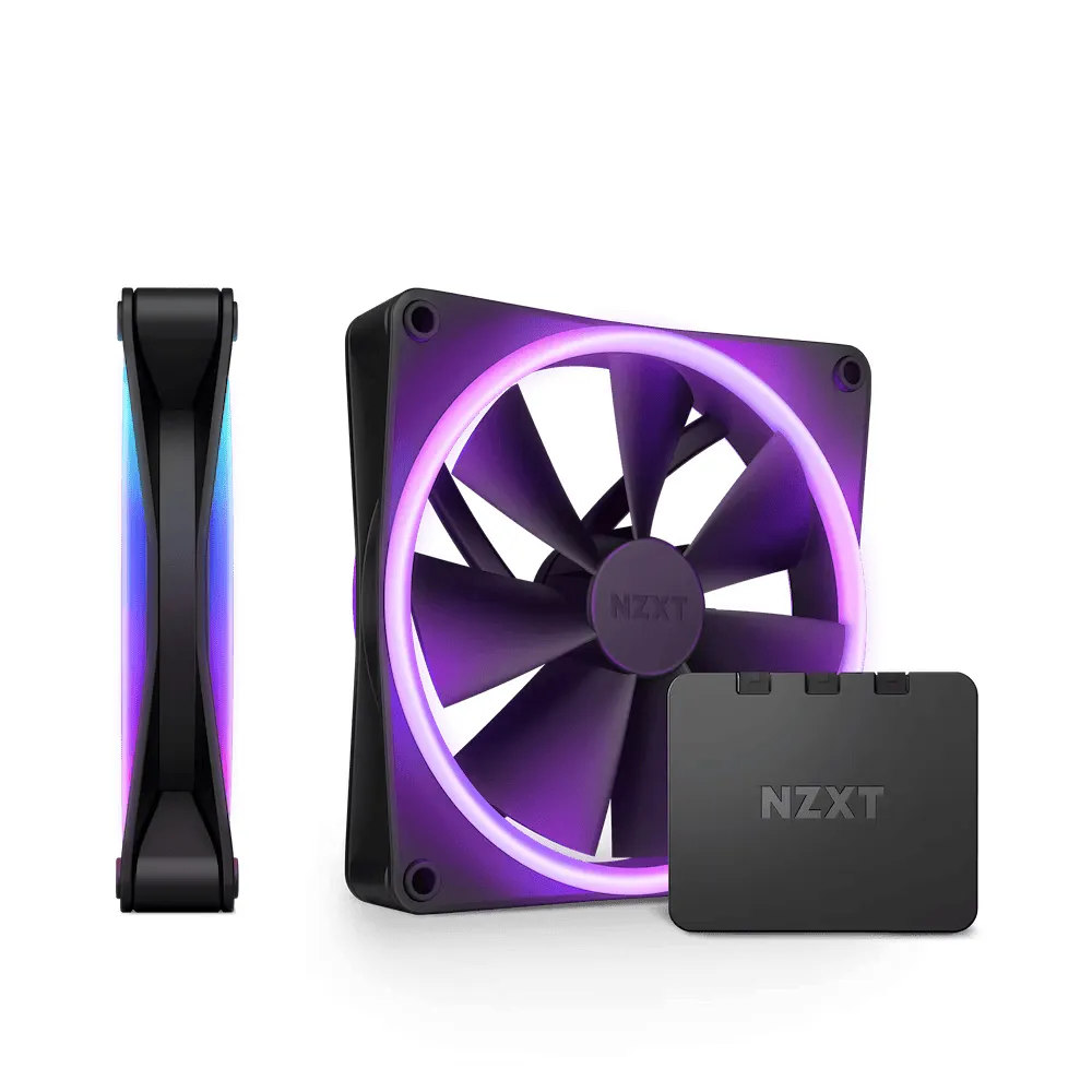 Охлаждане NZXT F140 Duo Black - Twin Pack - RF-D14DF-B1