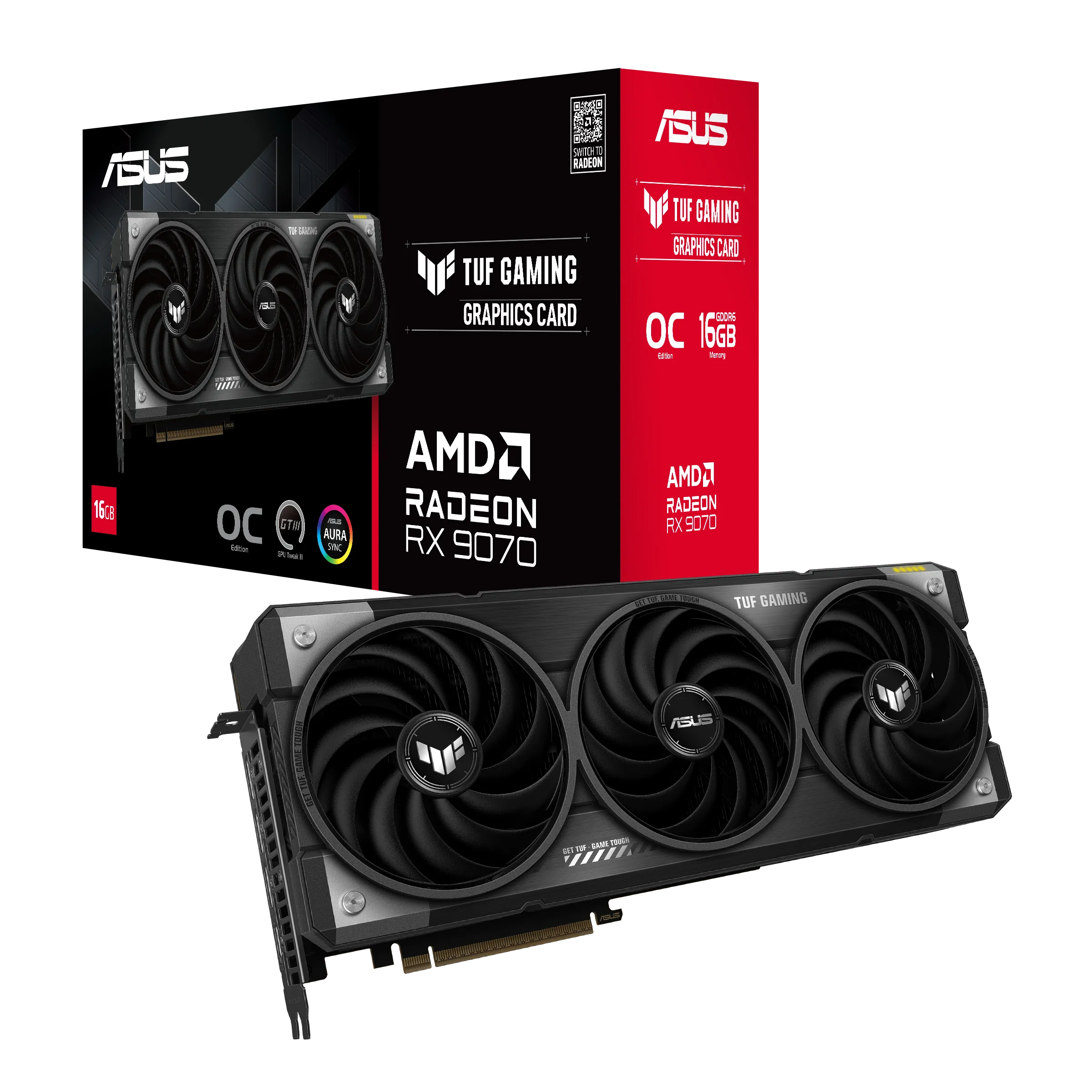 Видео карта ASUS RX 9070 TUF Gaming OC - 90YV0LI0-M0NA00