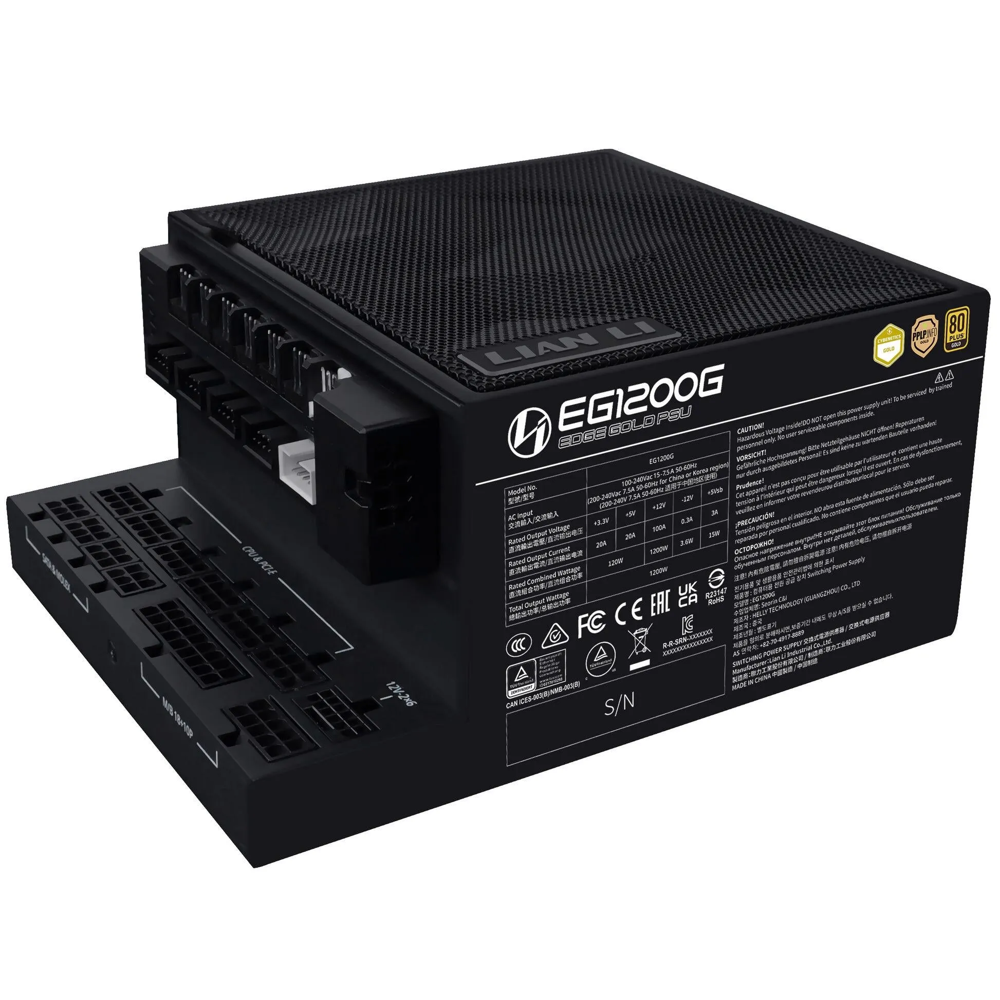 Захранване Lian Li EDGE1200 Black - G9P.EG1000G.BH00.EU