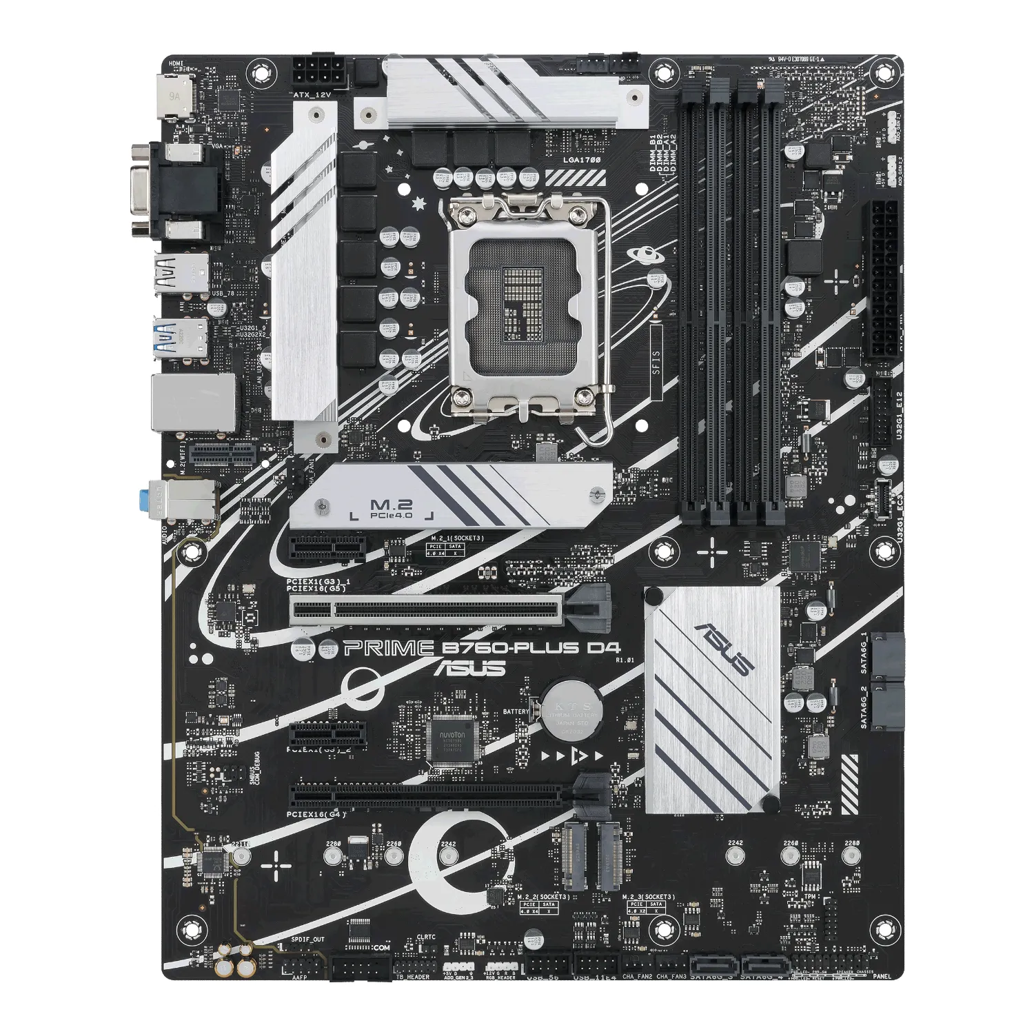 Дънна платка ASUS PRIME B760-PLUS D4 - 90MB1CW0-M1EAY0