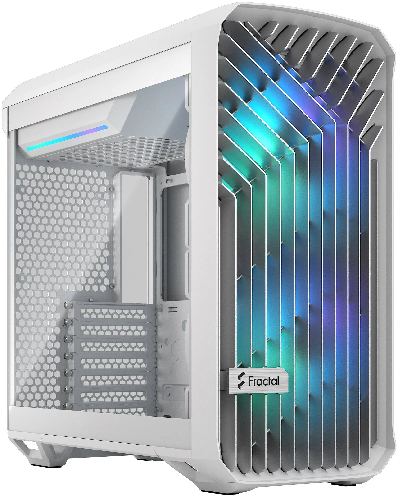 Кутия Fractal Design Torrent Compact - White RGB TG Clear - FD-C-TOR1C-05