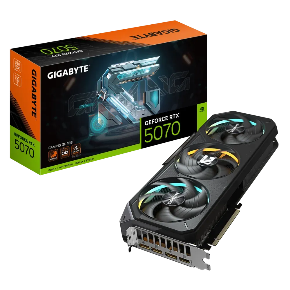 Видео карта Gigabyte RTX™ 5070 Gaming OC - GV-N5070GAMING OC-12GD