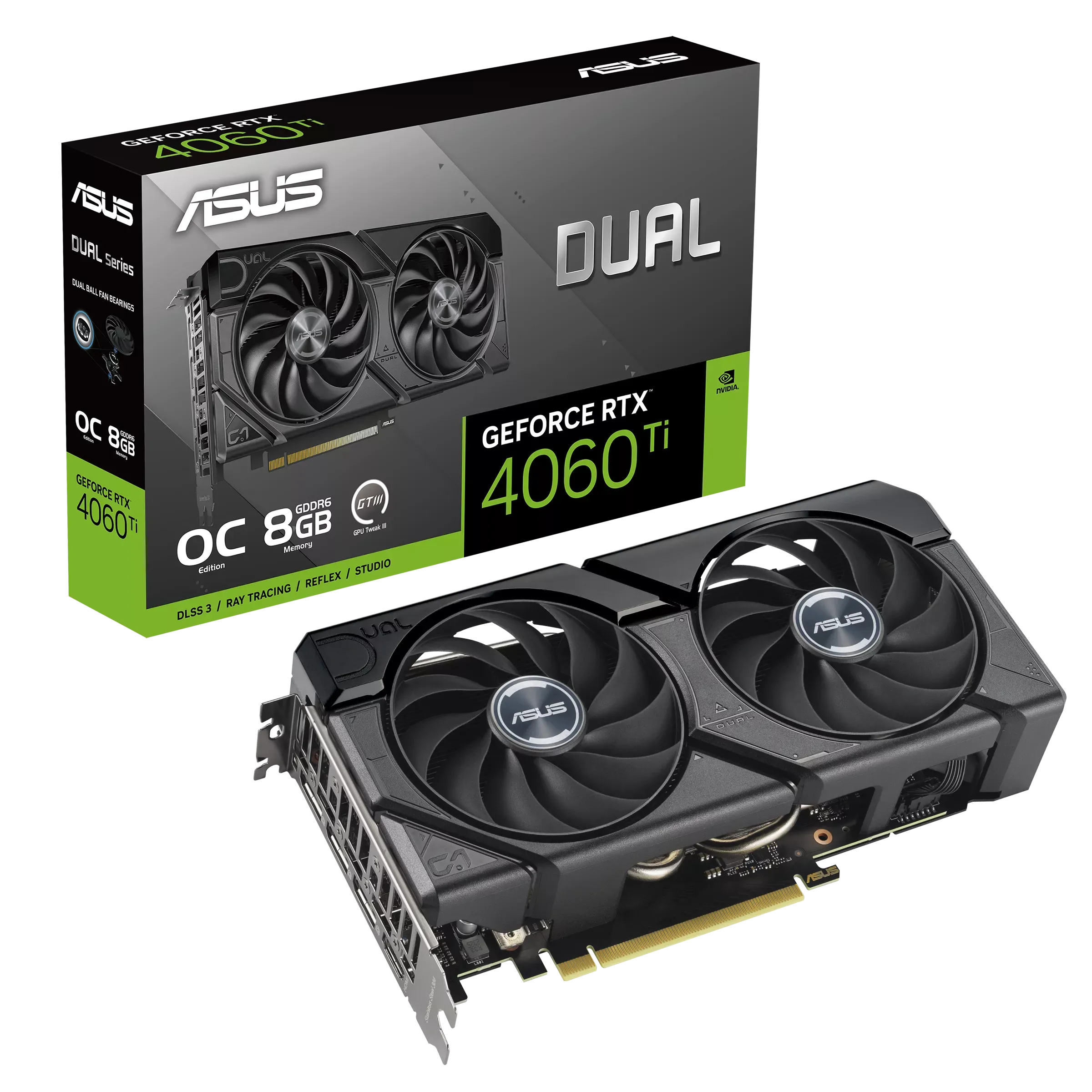 Видео карта ASUS RTX™ 4060 Ti Dual EVO OC 8GB - 90YV0J49-M0NA00