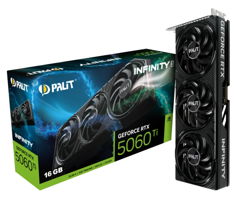 Видео карта Palit RTX™ 5060 Ti Infinity 3 16GB - NE7506T019T1-GB2061S