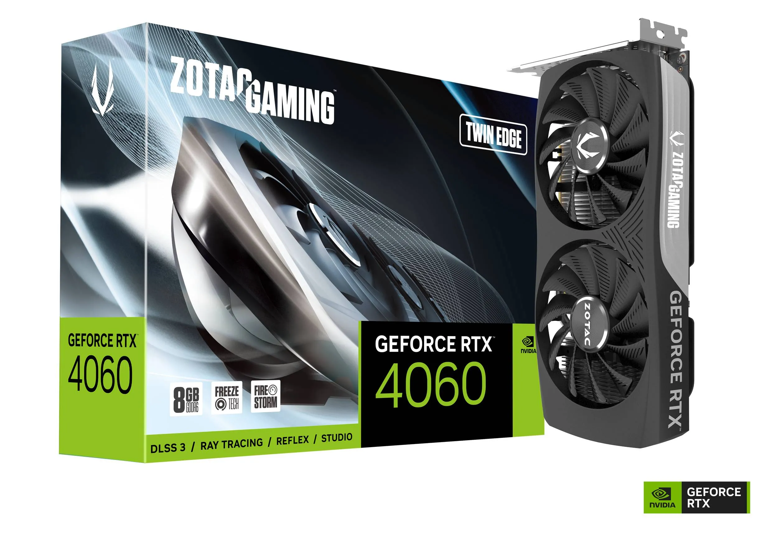 Видео карта ZOTAC Gaming RTX™ 4060 Twin Edge - ZT-D40600E-10M