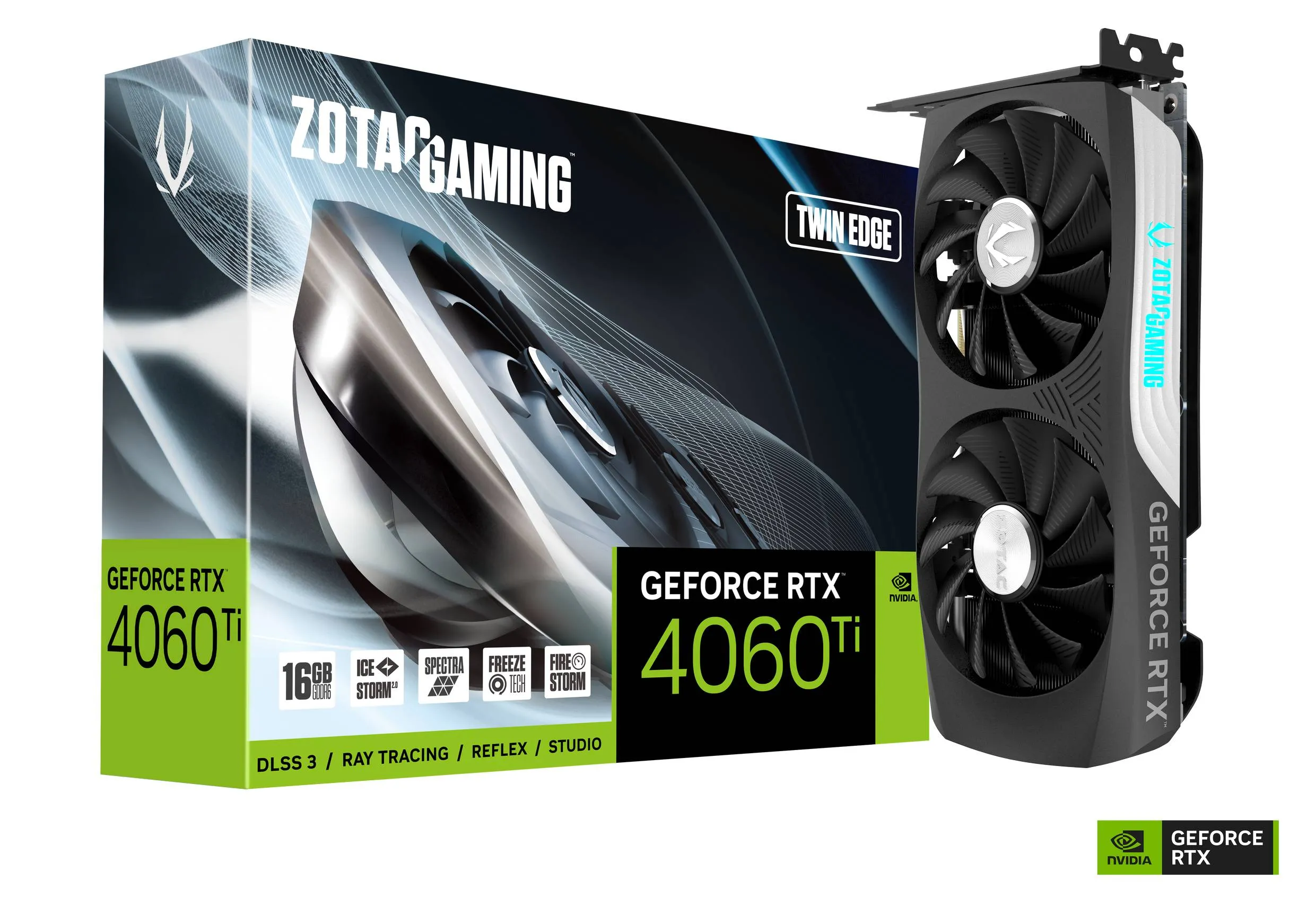 Видео карта ZOTAC Gaming RTX™ 4060 Ti Twin Edge 16GB - ZT-D40620E-10M