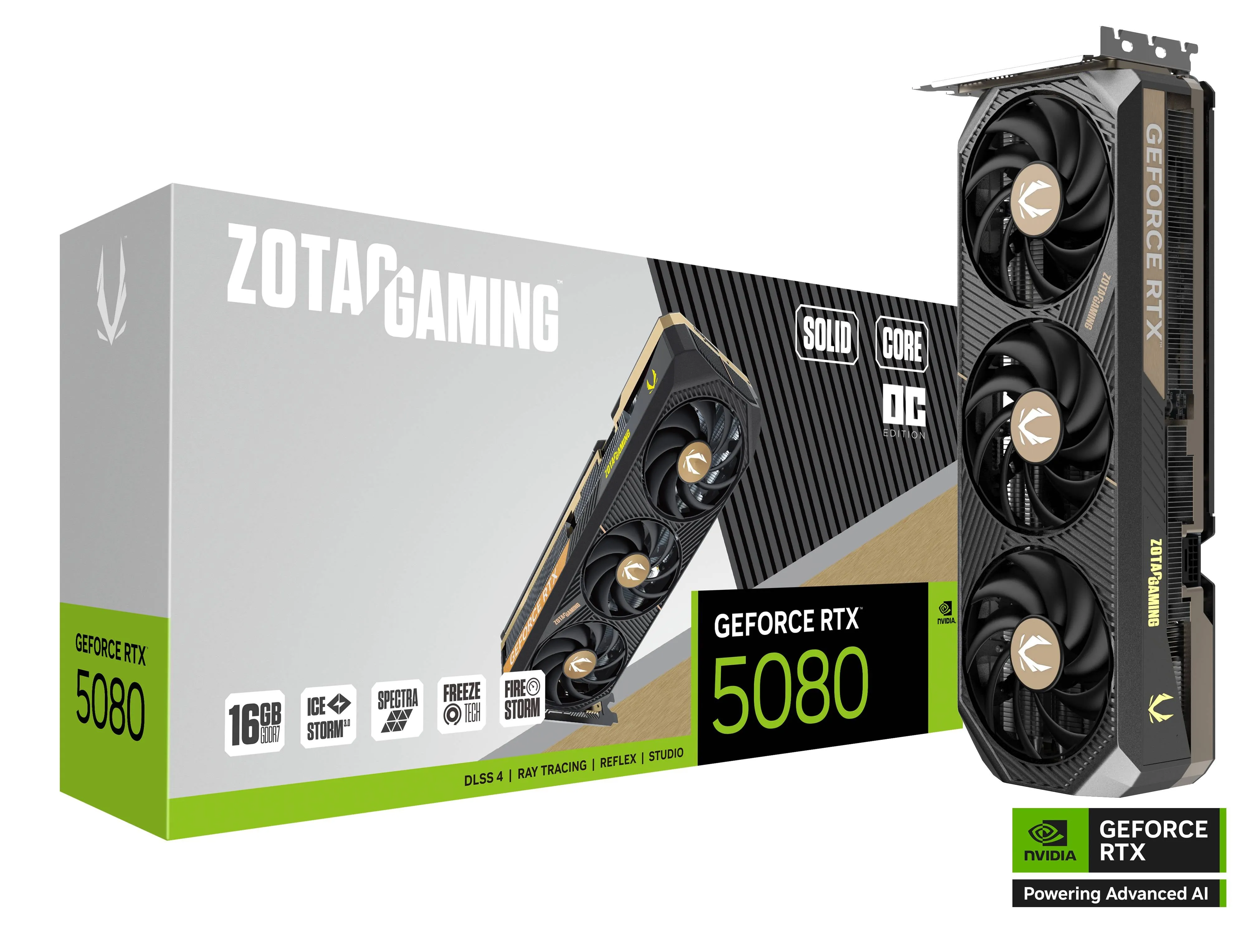 Видео карта ZOTAC Gaming RTX™ 5080 SOLID CORE OC - ZT-B50800J2-10P