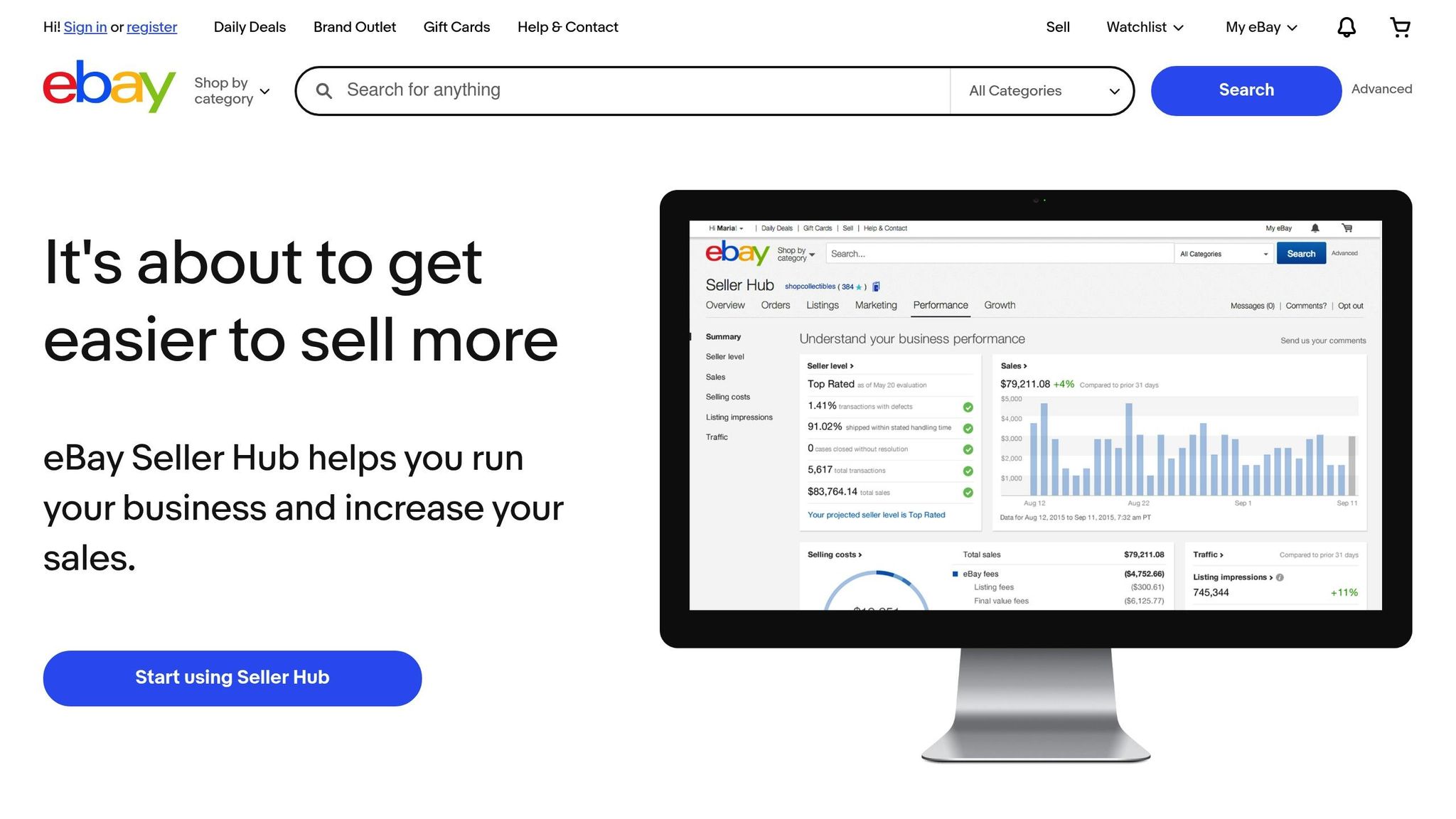 eBay Seller Hub