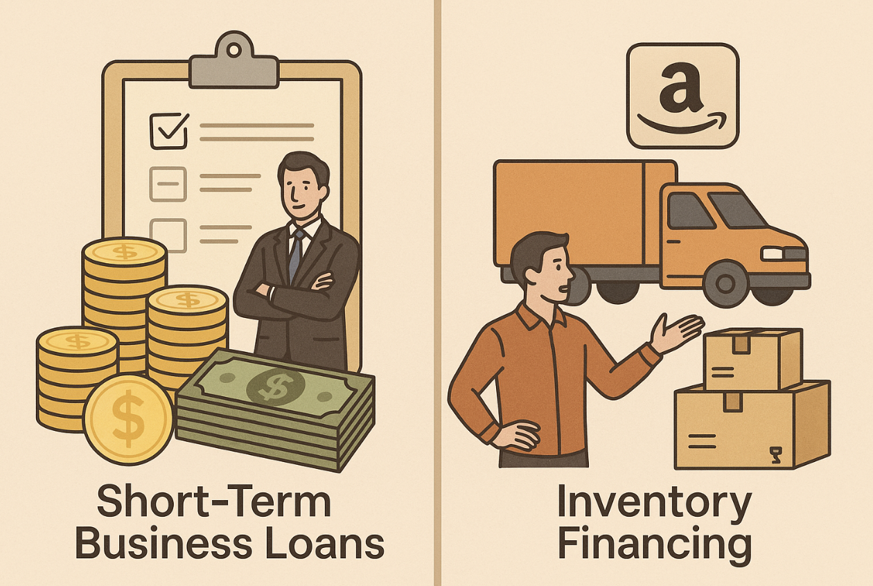 How Do Short-Term Business Loans Compare to Inventory Financing for Amazon Sellers?