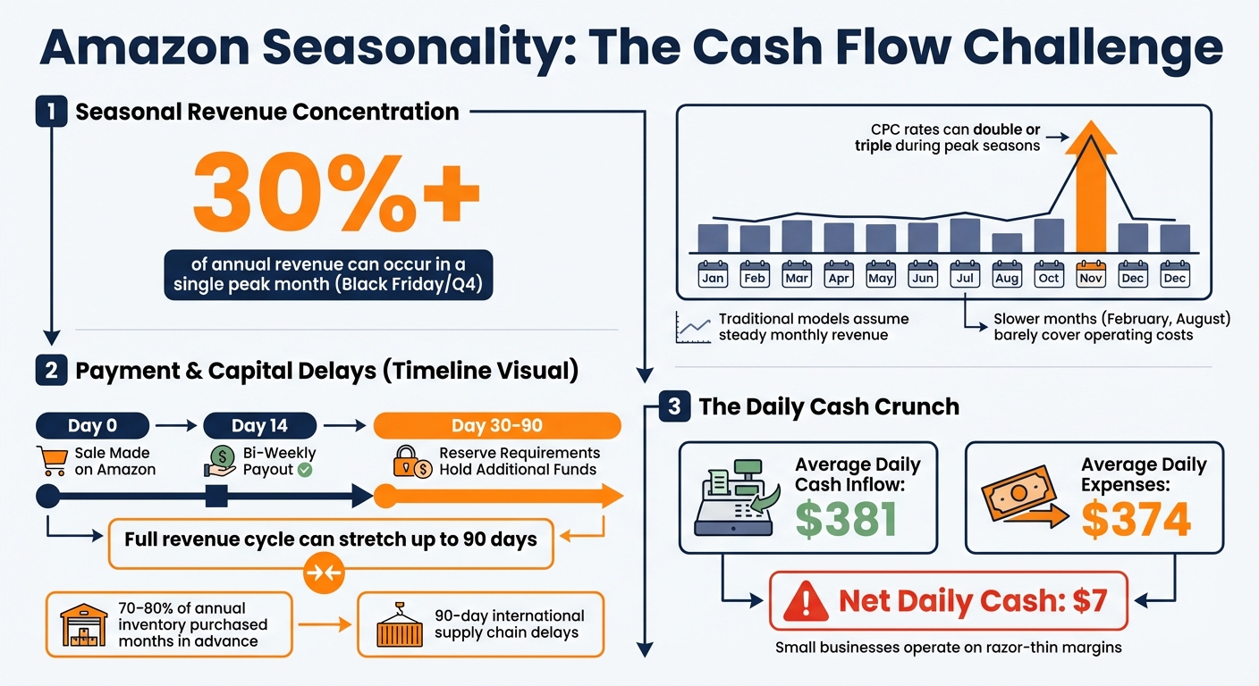 Amazon Seller Cash Flow Challenges: Key Statistics and Timeline