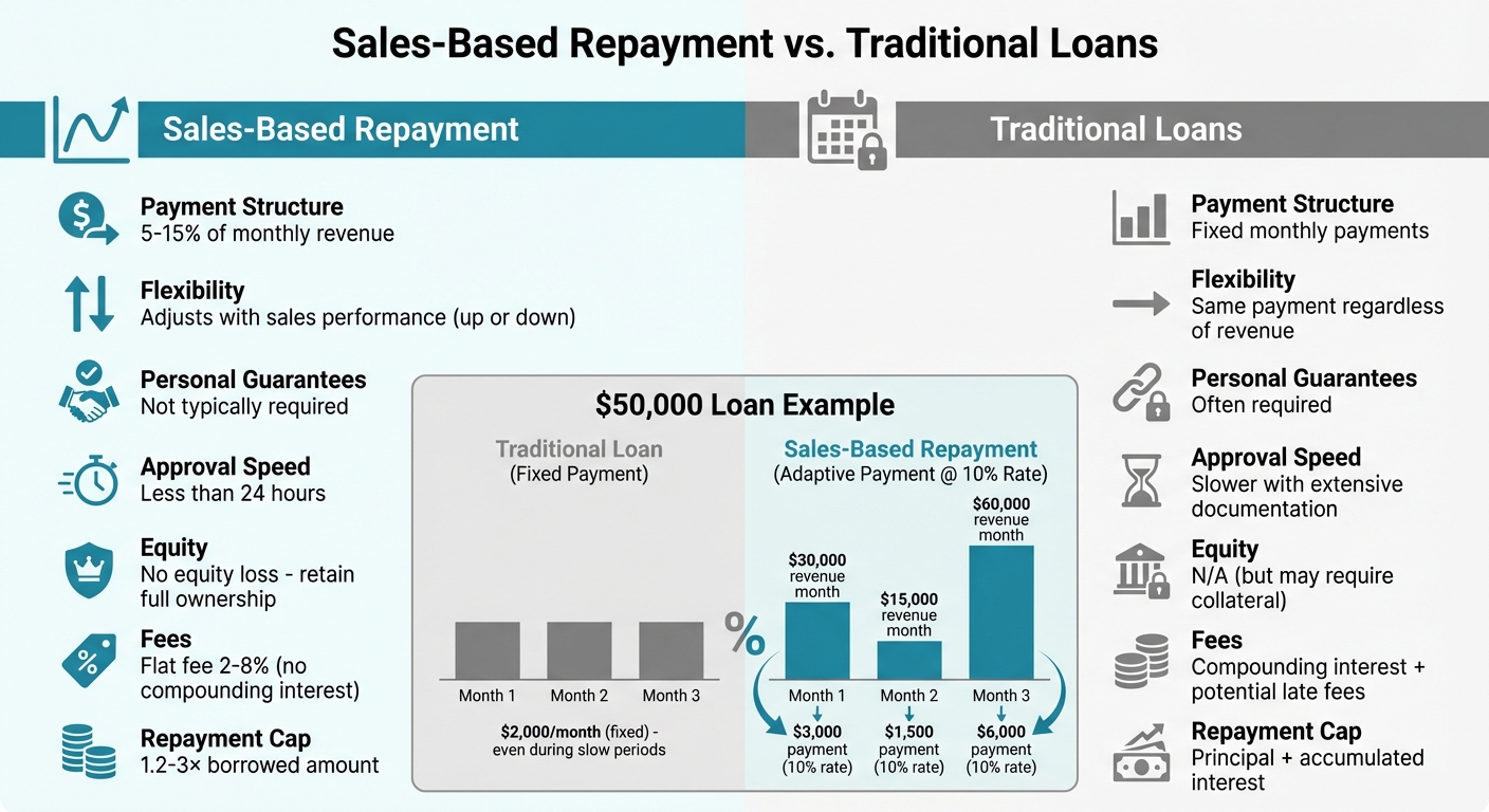 Sales-Based Repayment vs Traditional Loans Comparison for eCommerce