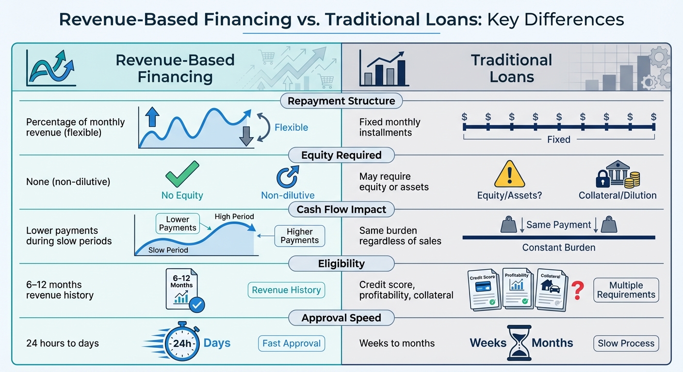 Revenue-Based Financing vs Traditional Loans Comparison