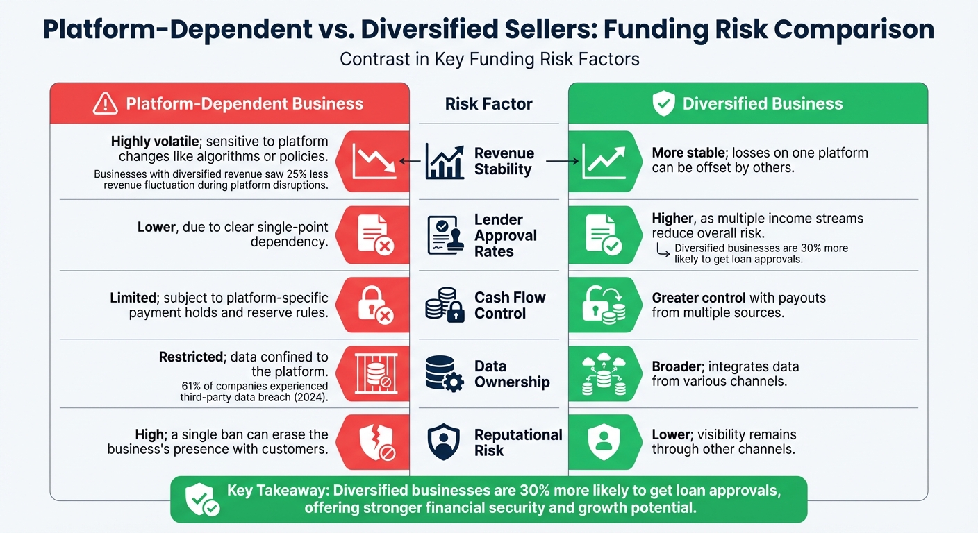 Platform-Dependent vs Diversified eCommerce Businesses: Funding Risk Comparison
