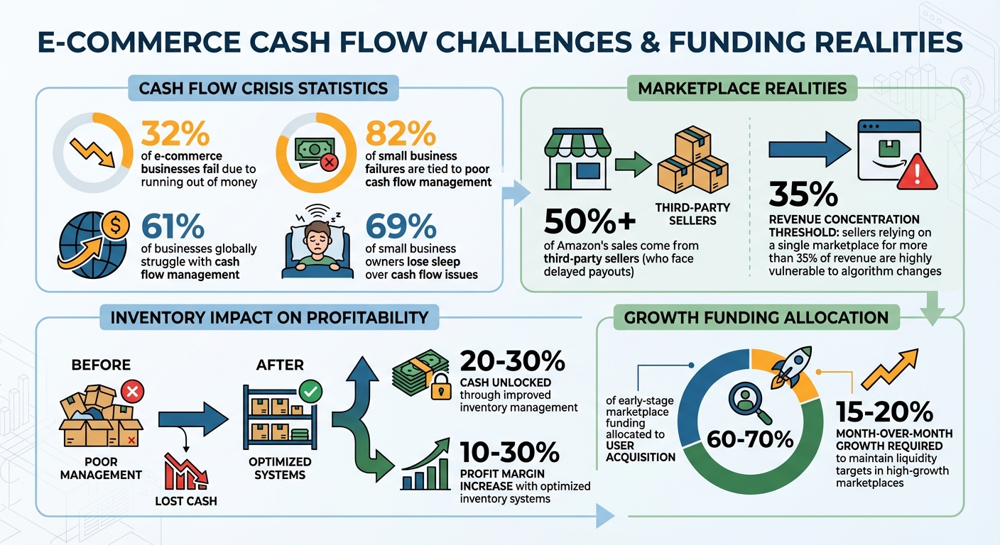 E-commerce Cash Flow Challenges and Revenue-Based Financing Statistics