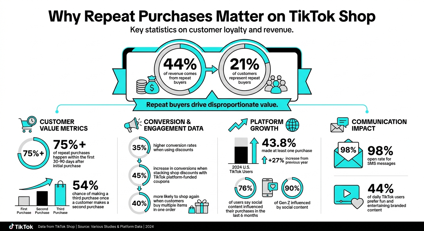 TikTok Shop Repeat Purchase Statistics and Customer Loyalty Data