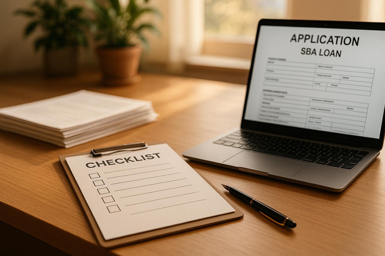 Checklist for SBA Loan Applications