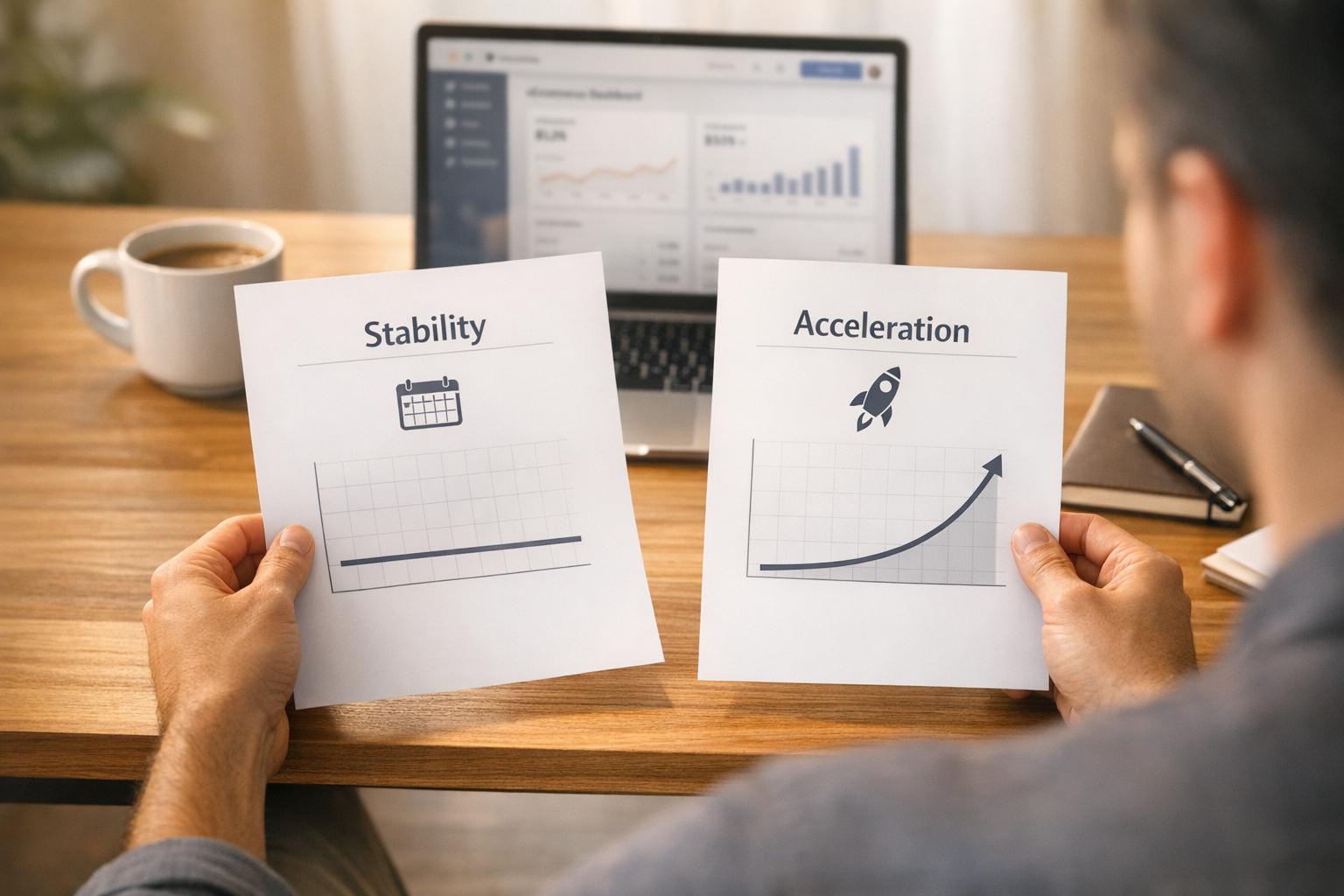 Funding for Stability vs Funding for Acceleration