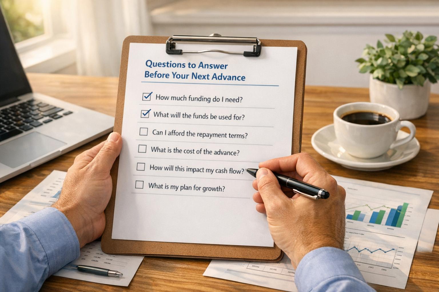 The Questions to Answer Before You Take Your Next Advance