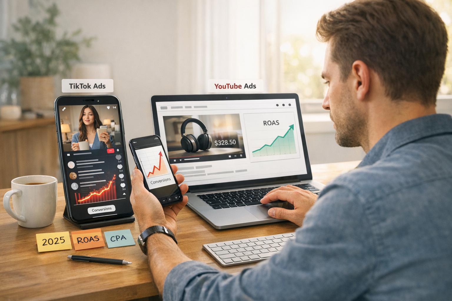 TikTok vs YouTube Ads: ROI Comparison 2025
