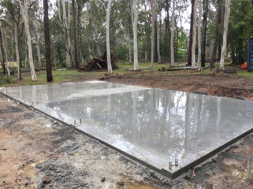 Concrete slab.
