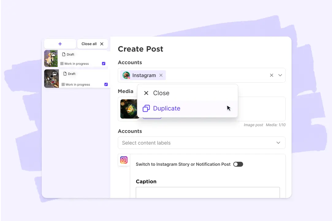 Create Multiple Social Media Posts At Once