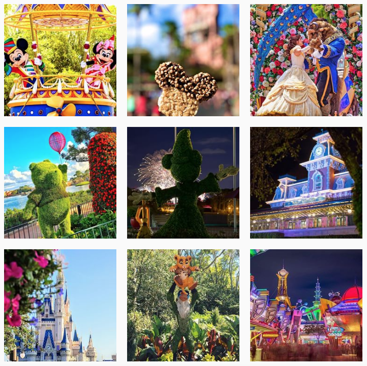 Walt Disney World Con qué frecuencia debería publicar en Instagram - Sked Social 