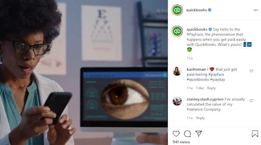 Instagram de Quickbooks