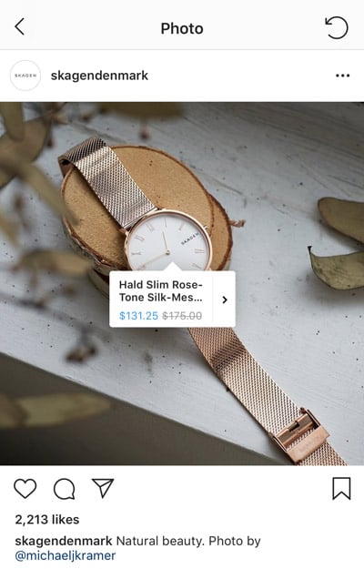 Etiqueta de productos de Instagram - Sked Social 