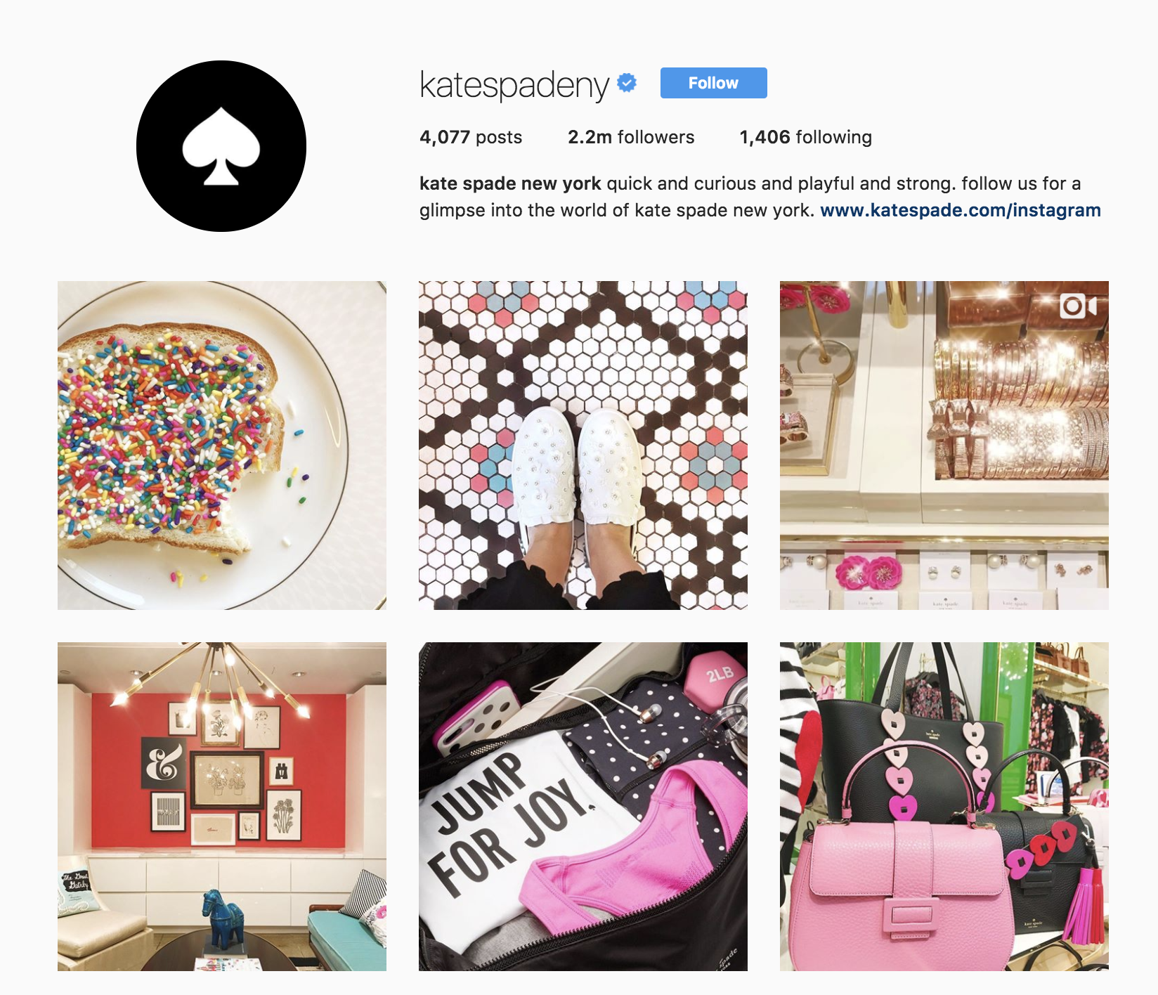 kate-spade-mejores-marcas-en-instagram