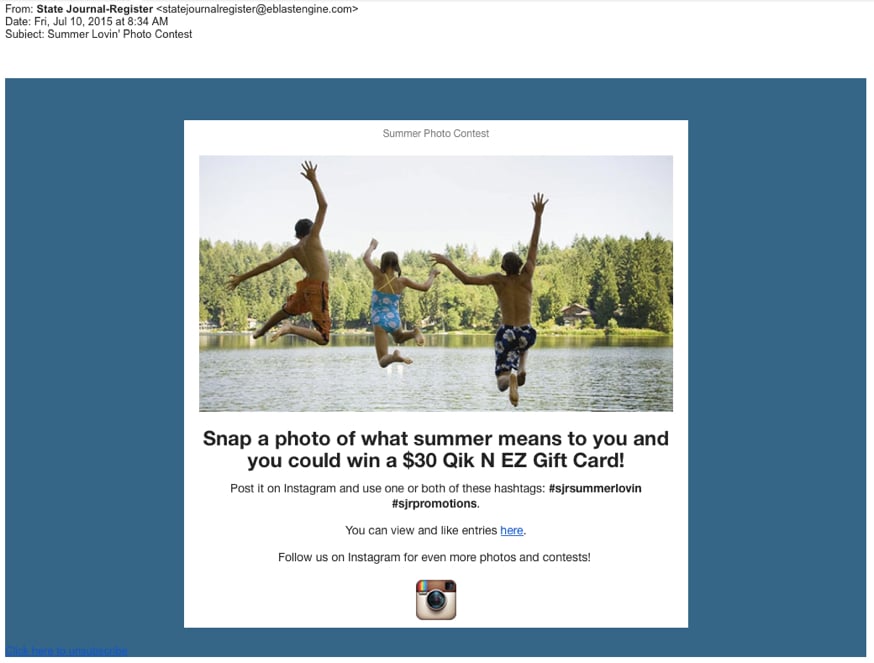 concurso de fotos en Instagram