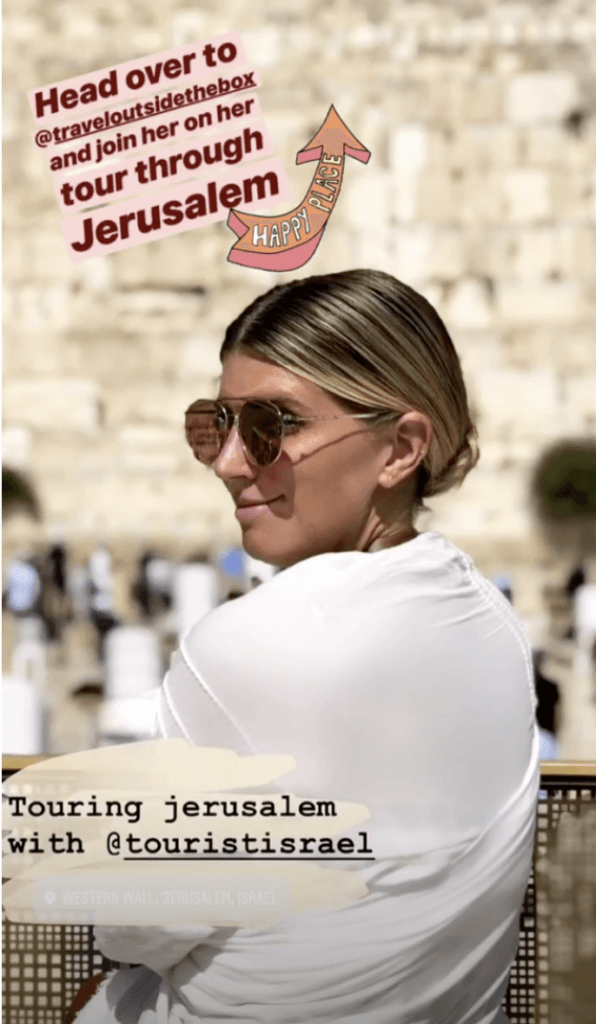 Marcas de viajes en Instagram - Tourist Israel - Sked Social