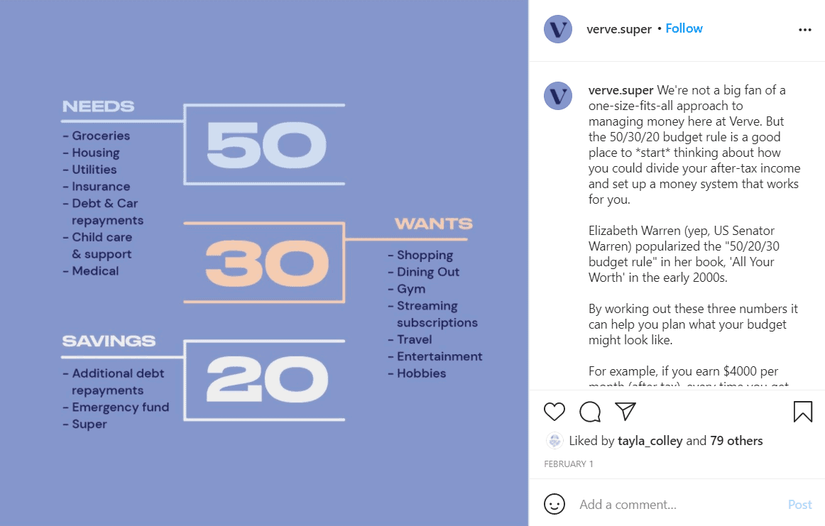 Infografía de Verve Super desglosando el flujo de caja