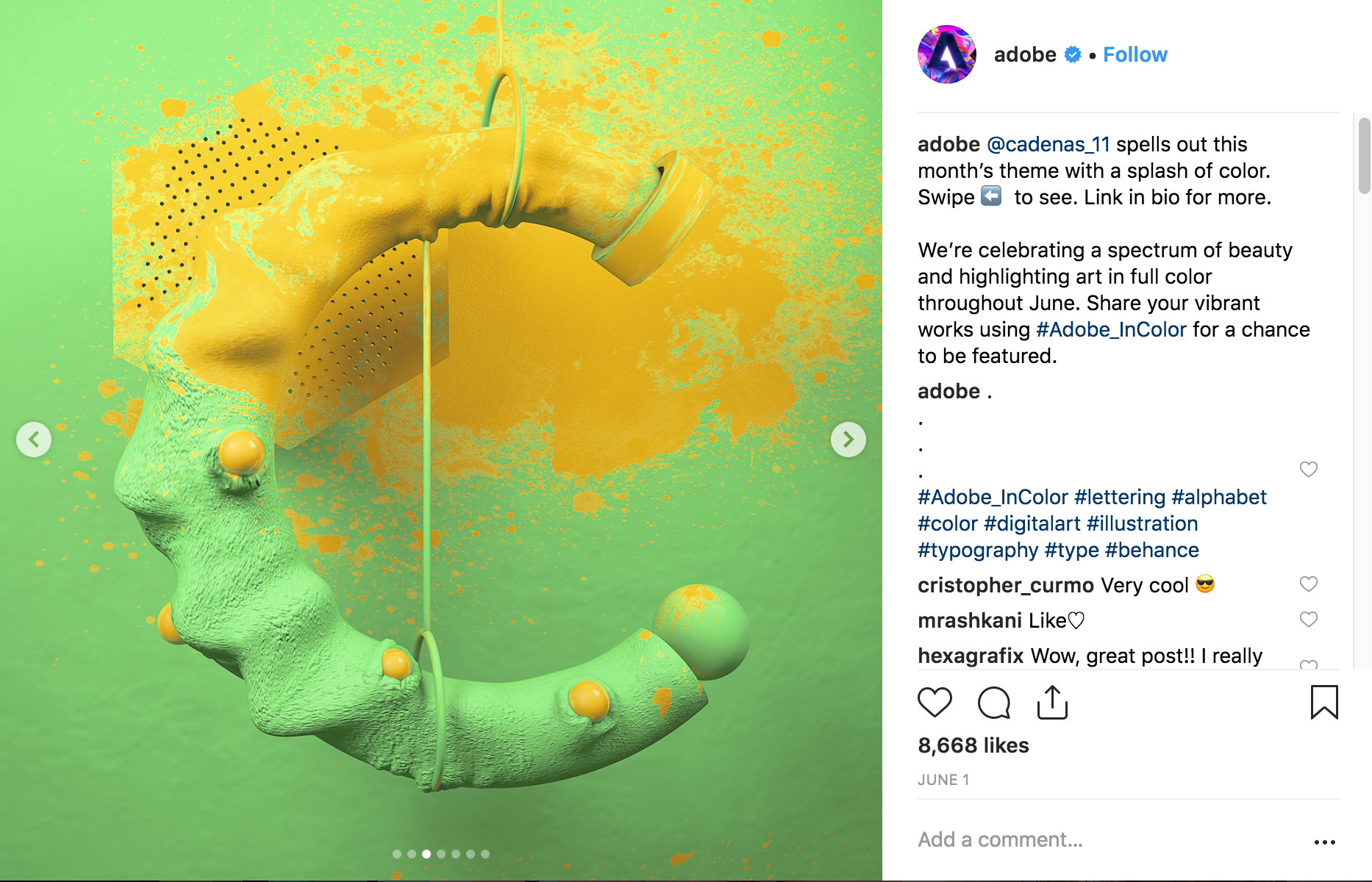 Mejores Campañas de Instagram 2018 - Adobe - Sked Social