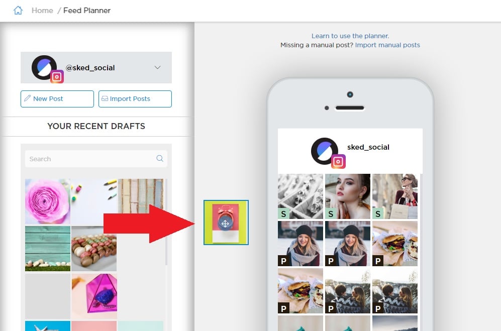 cómo hacer que tu feed de instagram luzca bien usando el planificador de schedugram
