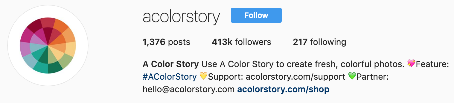 Una imagen mostrando una página de perfil de Instagram.