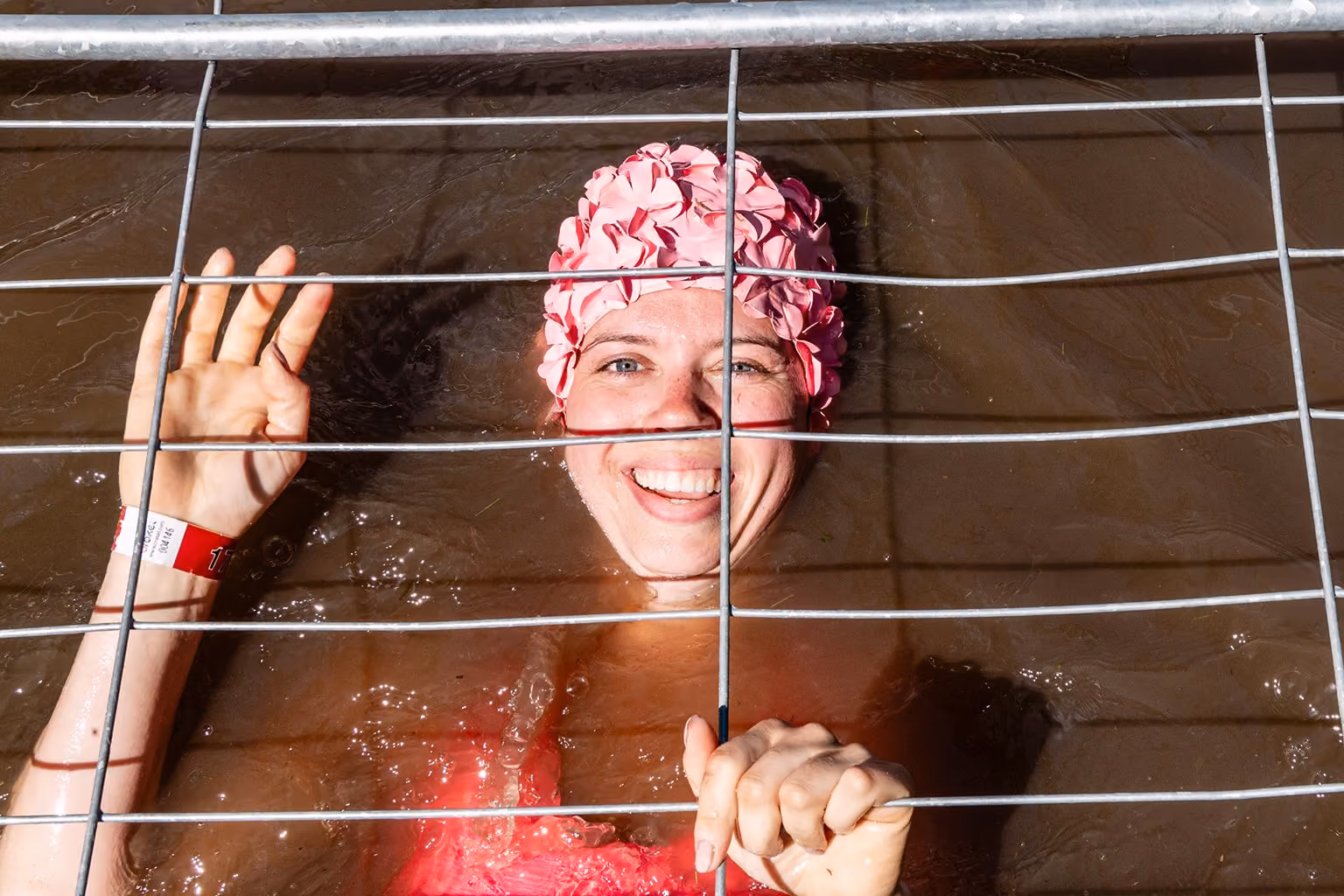 Pictures of people doing a Mud Run of Mud Masters