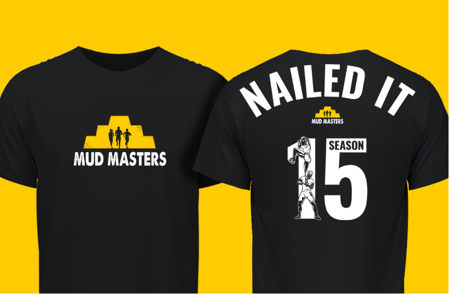 Dit is het finishshirt van Mud Masters 2026!