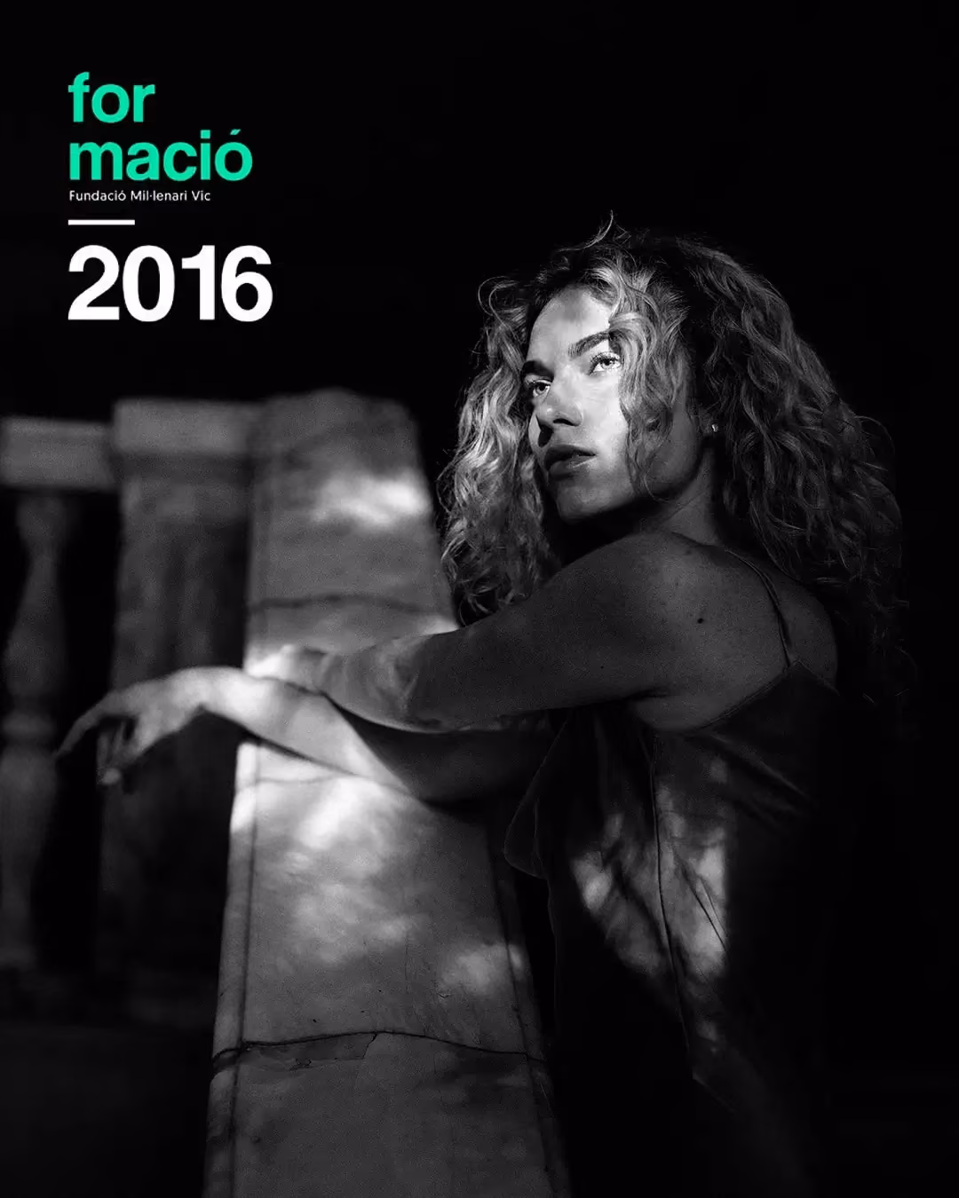 For Mação 2016 poster with a black-and-white portrait.