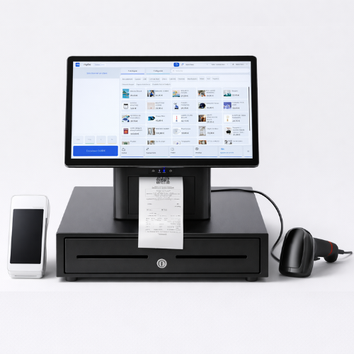 Pack de matériel de caisse tout en un avec TPE