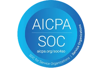 AICPA SOC Certification Badge, sealing Ticket Generator's vision to build users' trust and confidentiality. 