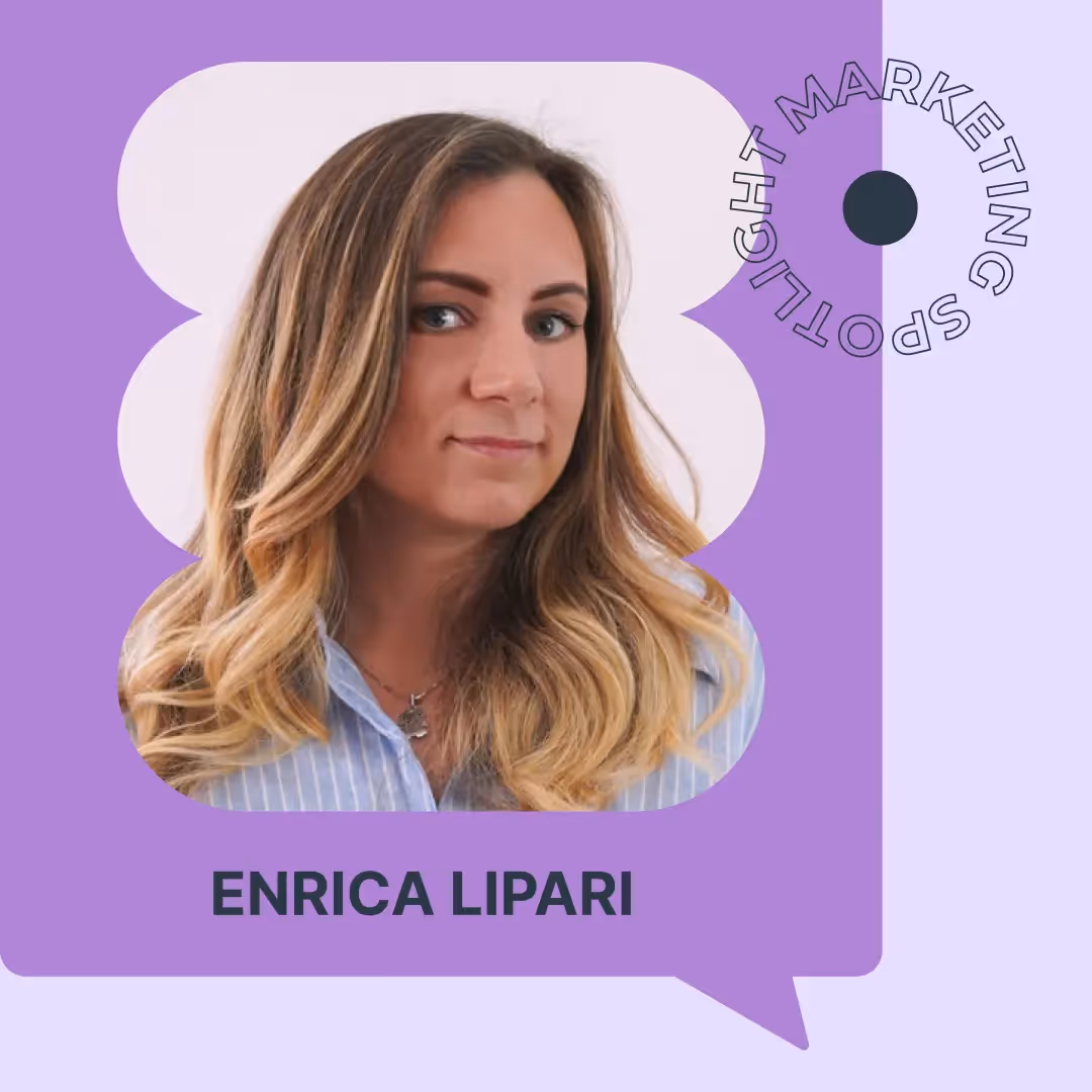 Portrait of Enrica Lipari featured in the Beefree Marketing Spotlight series on maintaining a strong retention rate.