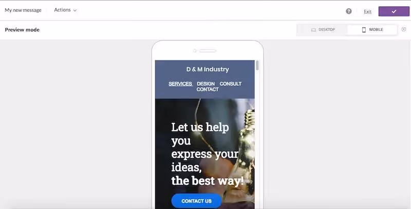 optimize email for mobile viewing