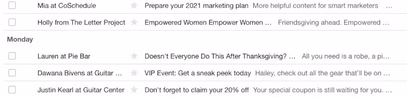 personalized sender name in email