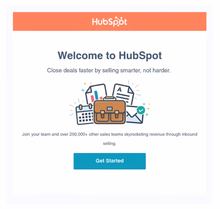 HubSpot saas email template 